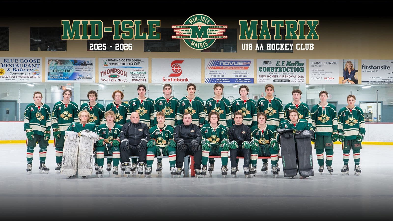 Mid-Isle Matrix U18 AA team photo