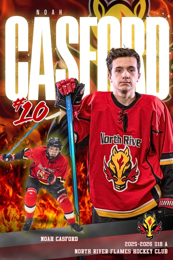 North River Flames player poster