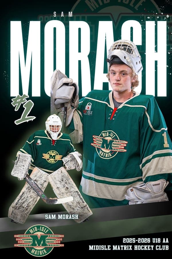Mid-Isle Matrix goalie poster